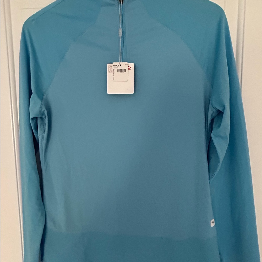 Puma Sky Blue Quarter-Zip Top
